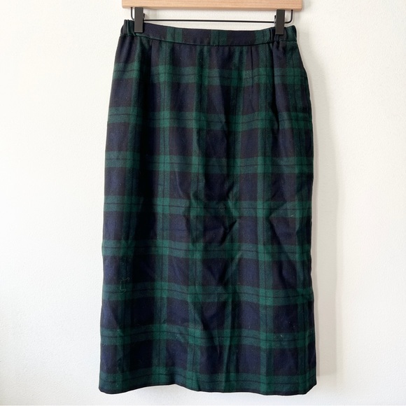 Vintage Woodstock International Plaid Skirt marked size 8 - Picture 5 of 6